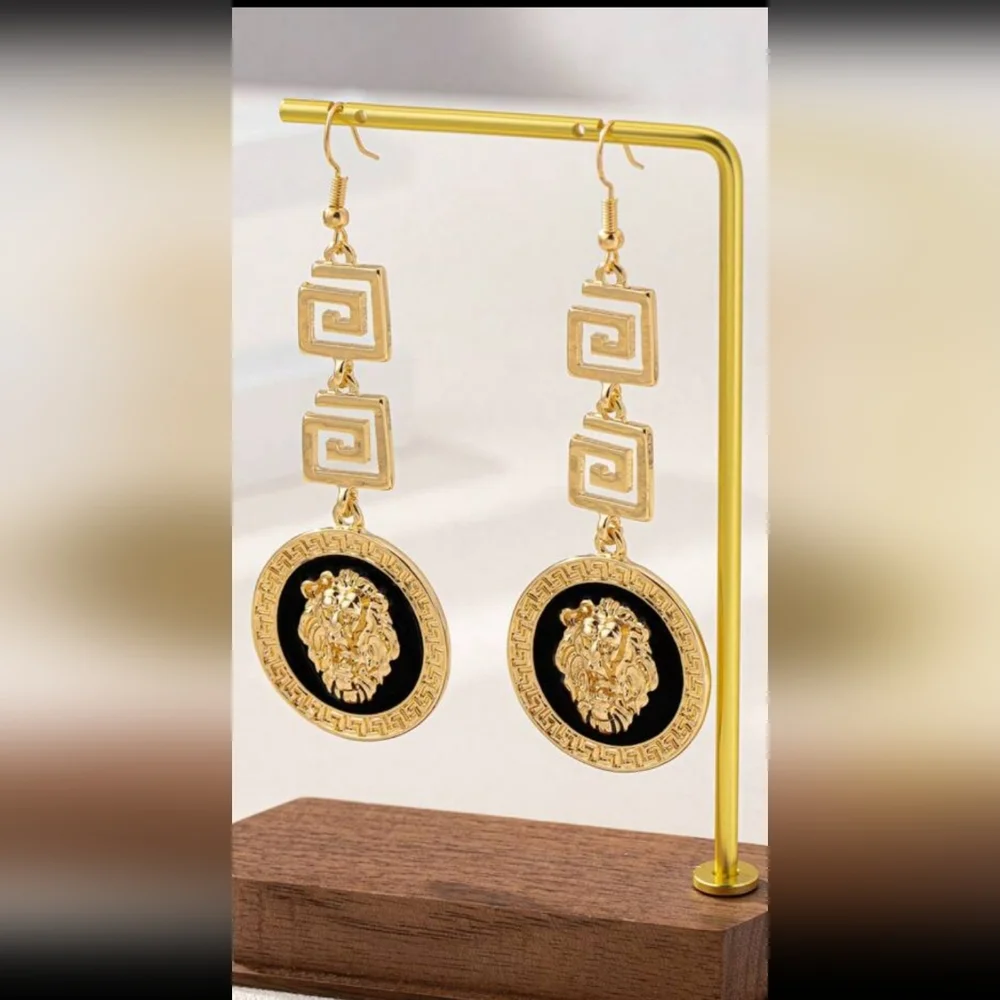 Lion Head: Bracelet, Necklace, Earrings Set NEW - Picture 6 of 8